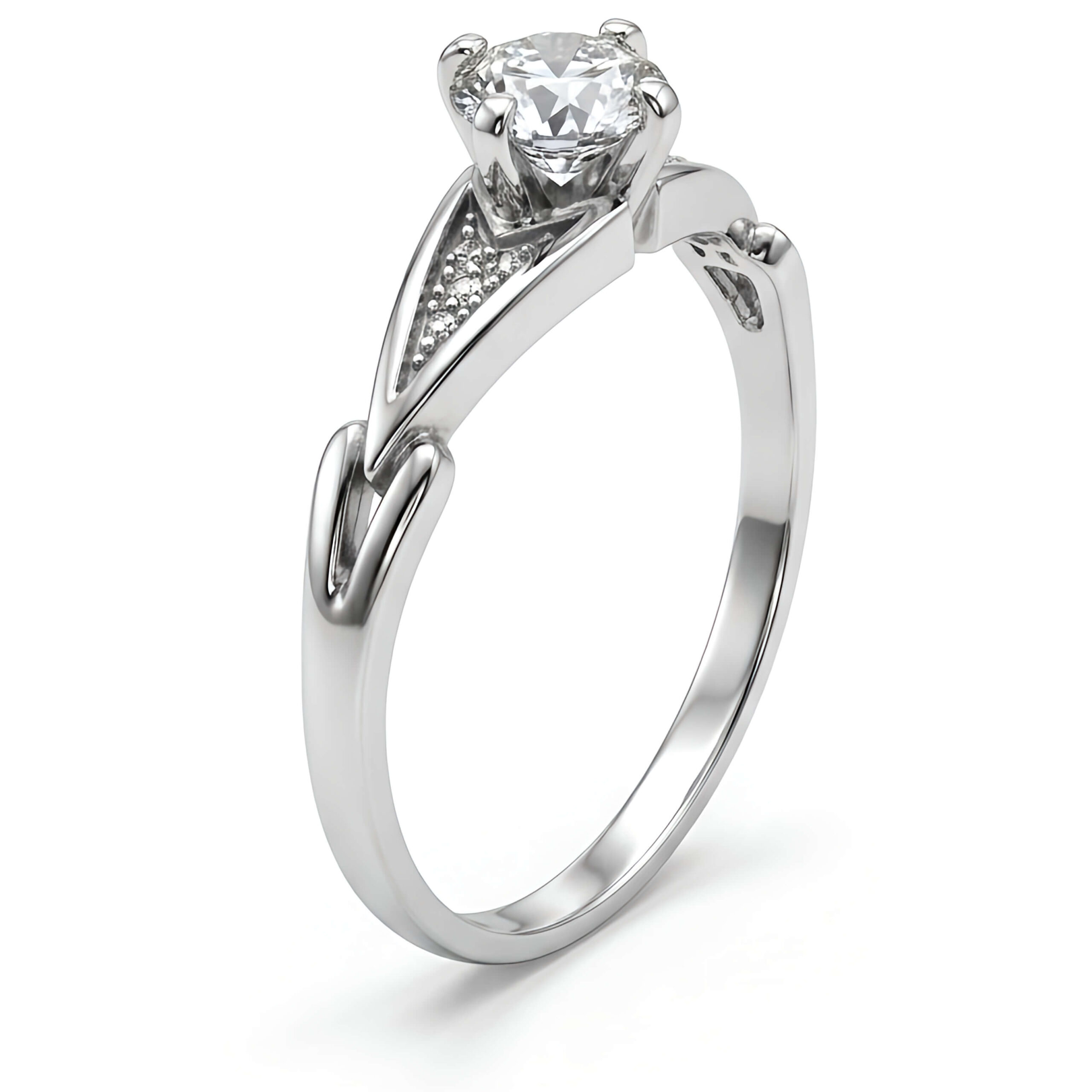 Anel Falange com Pedra de Zircônia