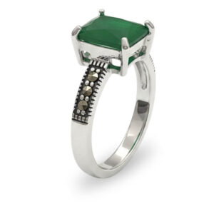 Anel Lapidação Retangular