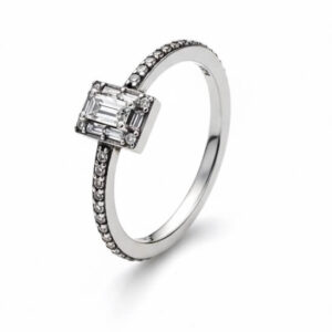 Anel Retângulo Brilhante