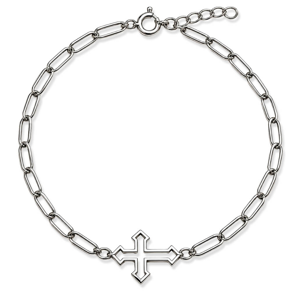 Pulseira Elos de Luz com Cruz-06