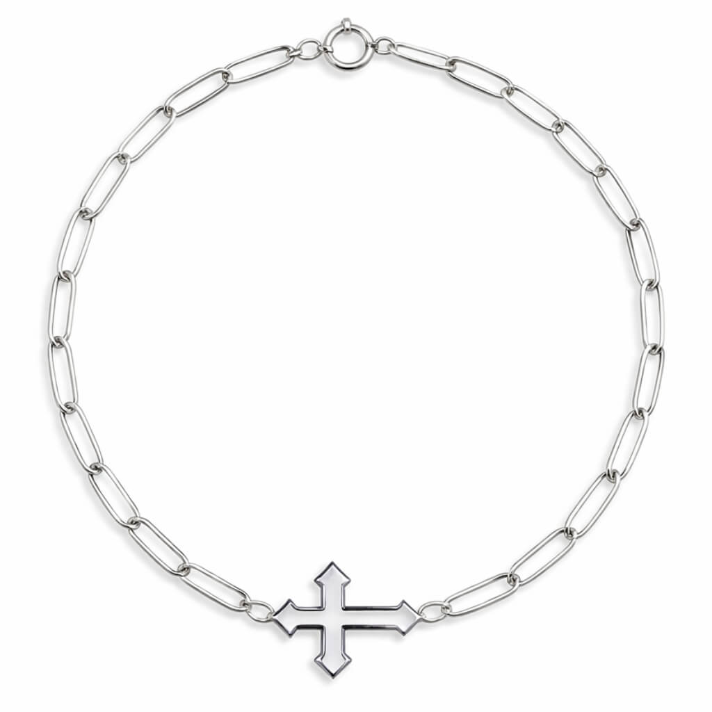 Pulseira Elos de Luz com Cruz