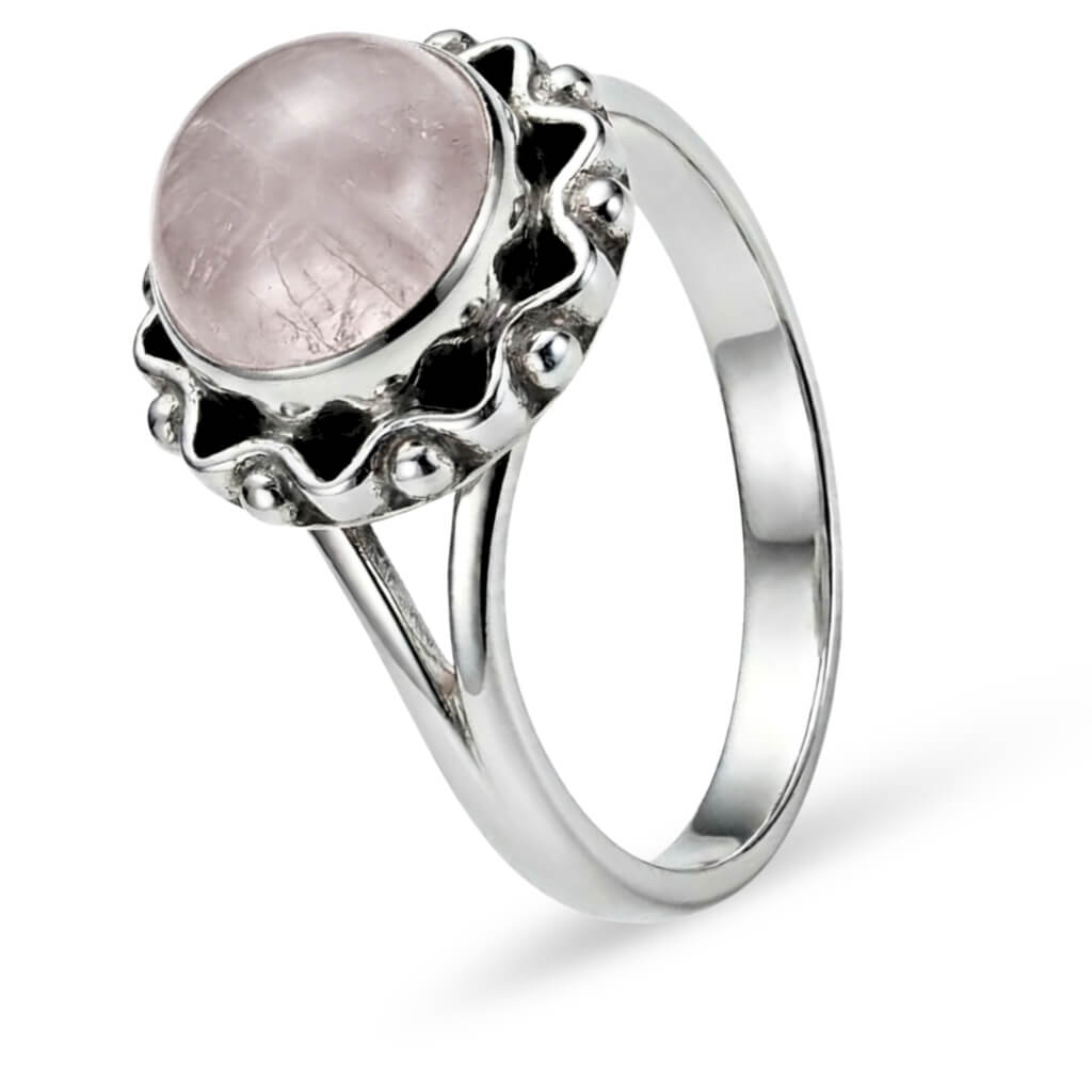 Anel Aura de Quartzo Rosa