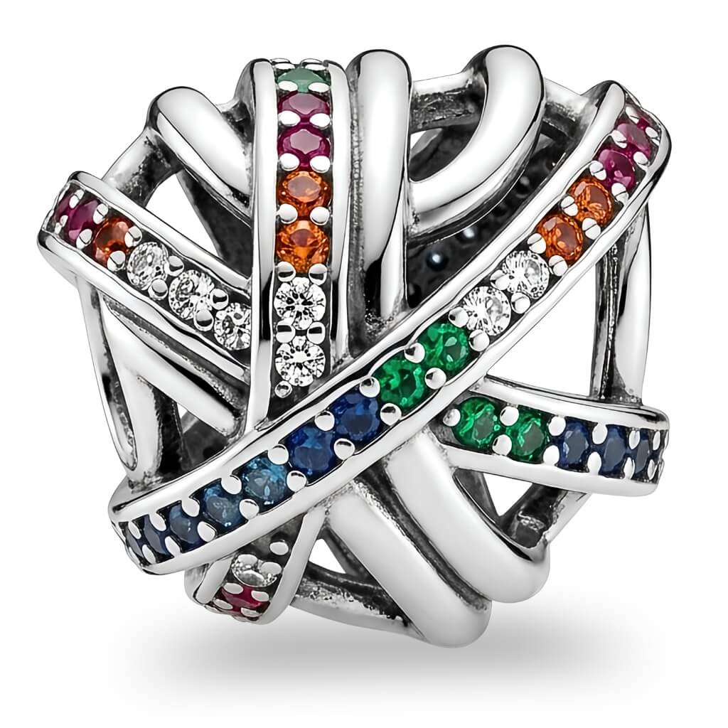 Berloque Entrelaço de Arco-Íris