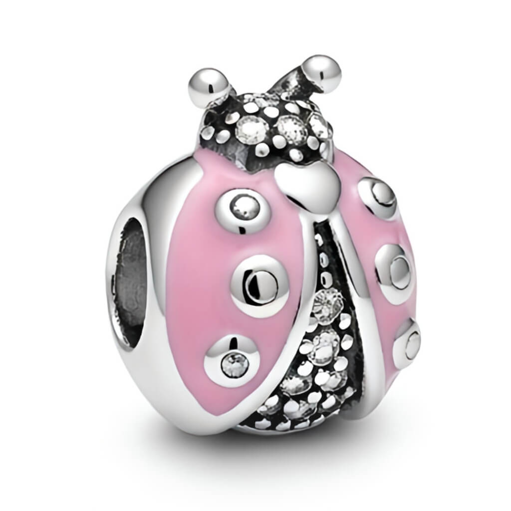 Berloque Joaninha da Sorte Cravejada