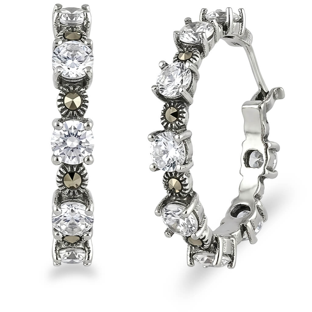 Brincos Argola Acabamento Envelhecido