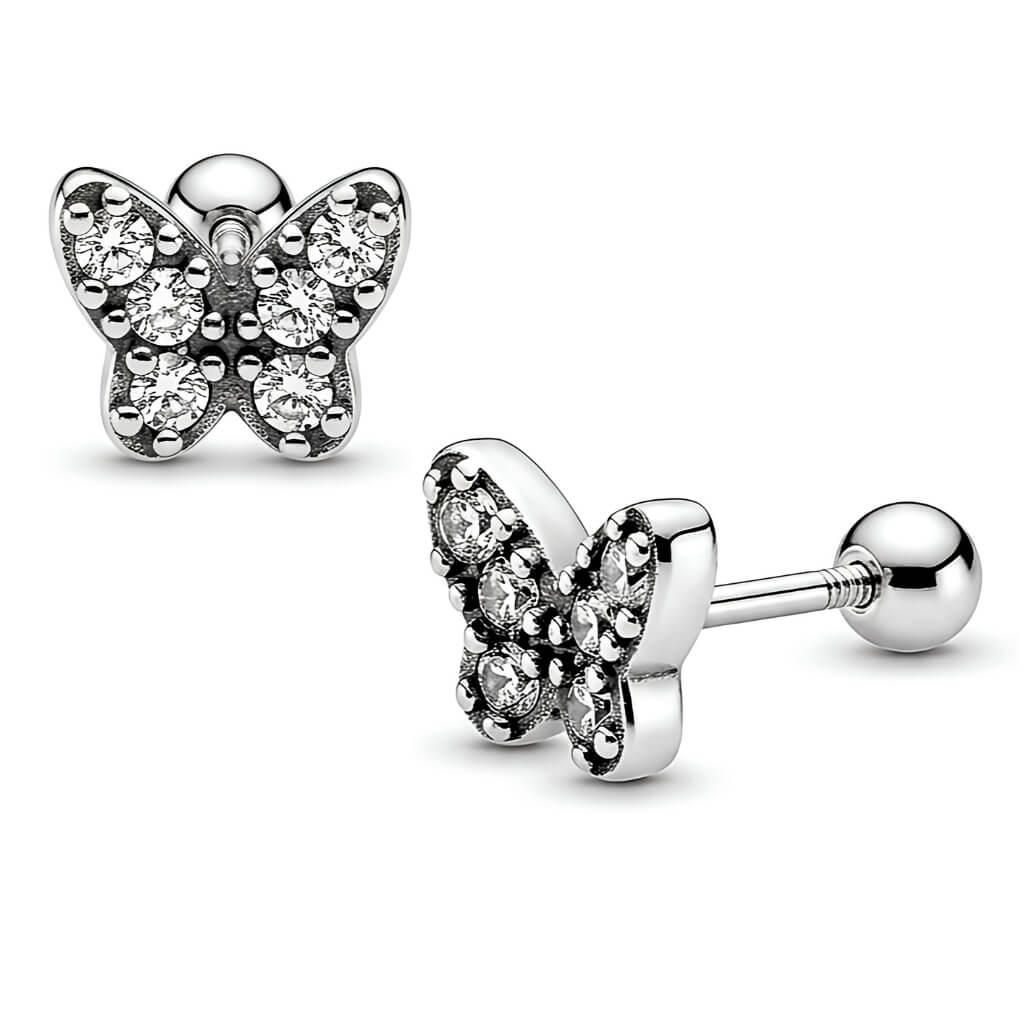 Brincos Baby Butterfly Brilhante