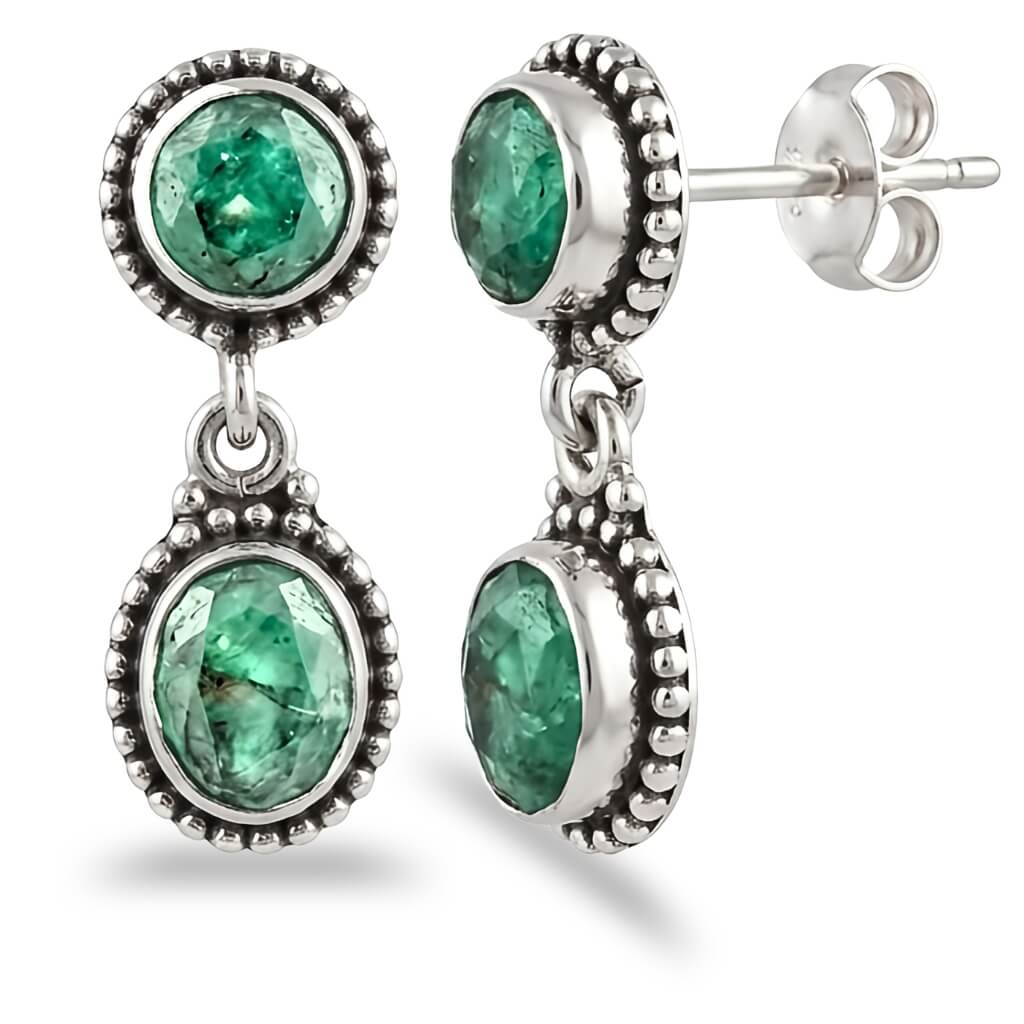 Brincos Boho Heritage com Pedras Naturais