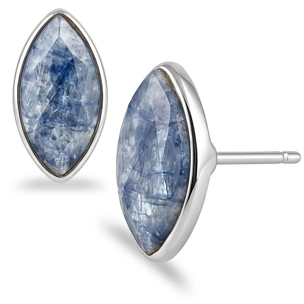 Brincos Marquise Blue