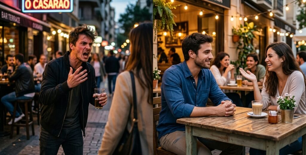 O contraste entre reações negativas e gestos positivos