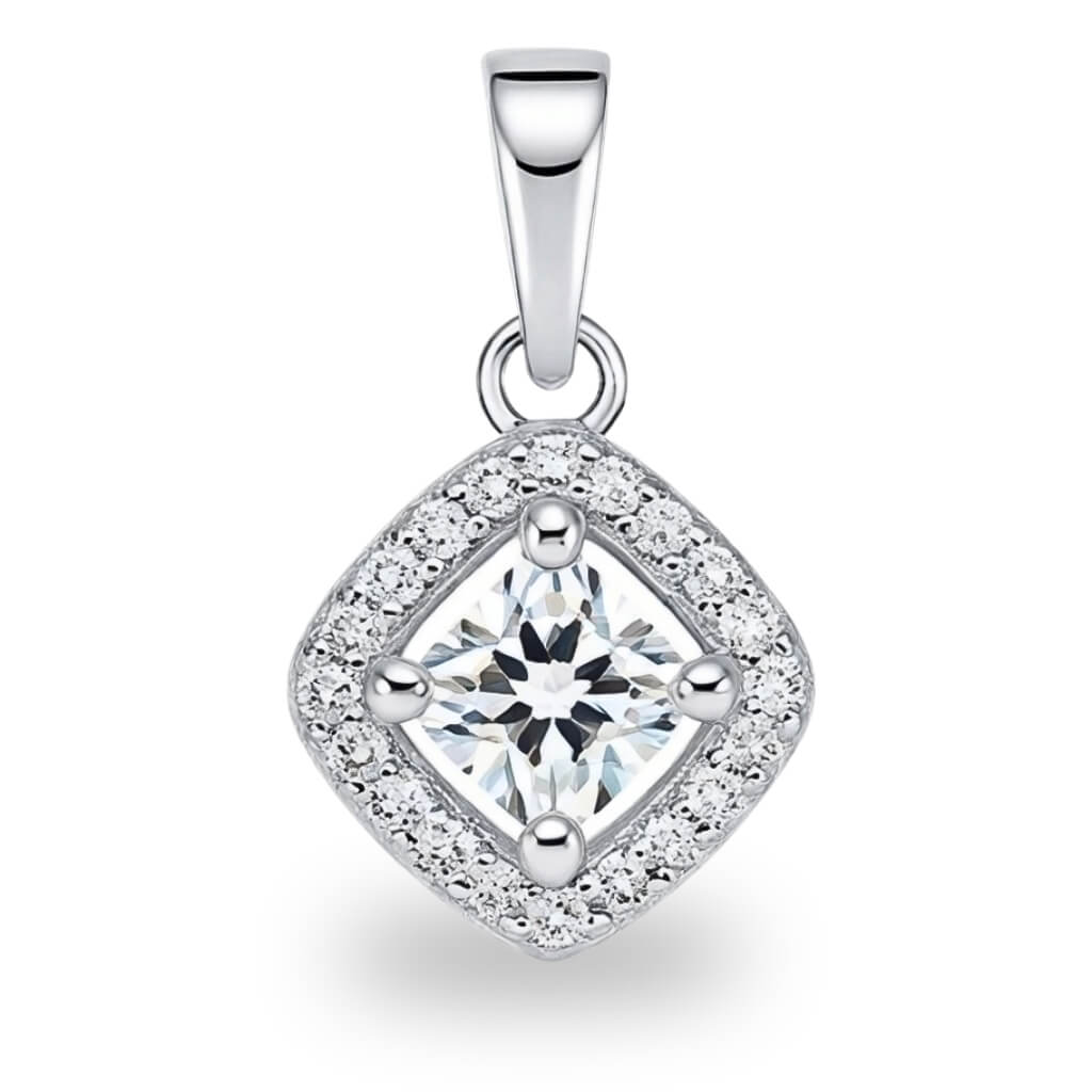 Pingente de Zircônia Lapidação Princess