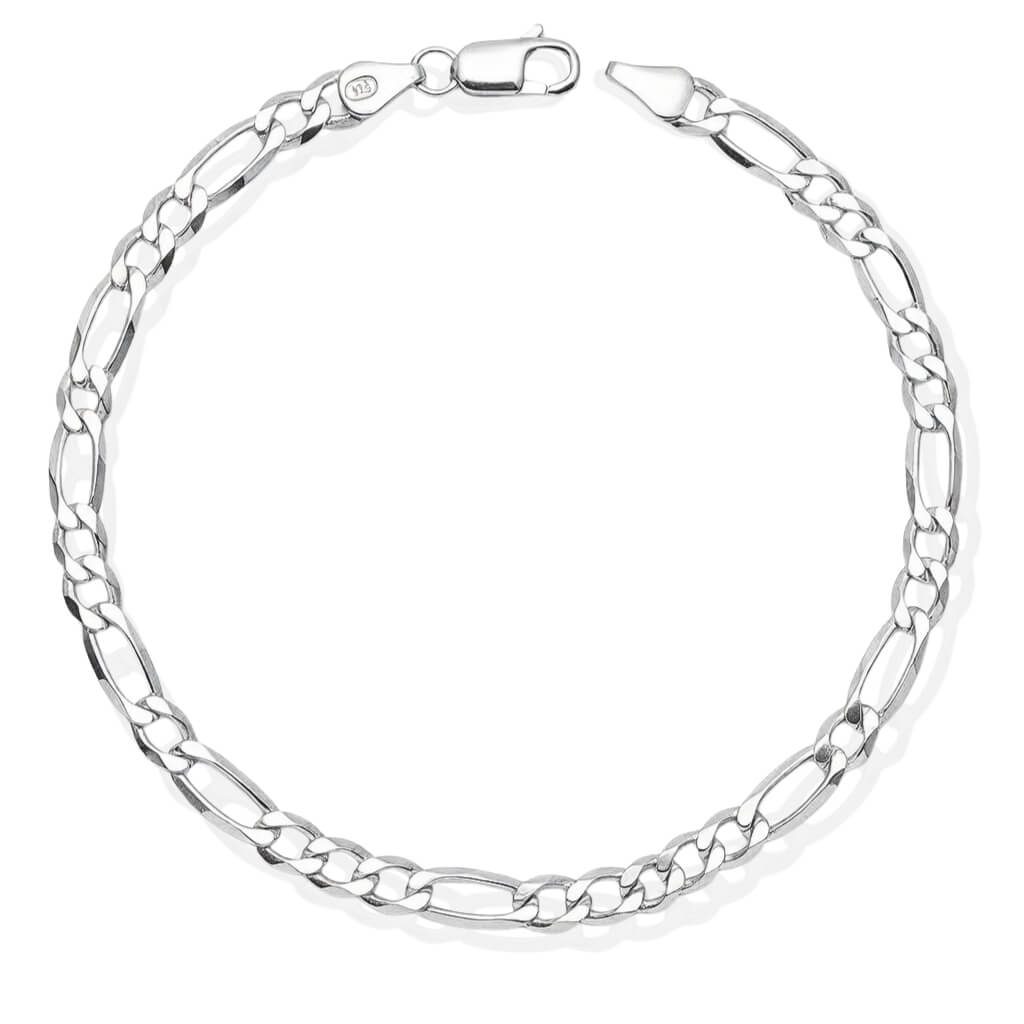 Pulseira Italiana Malha Figaro