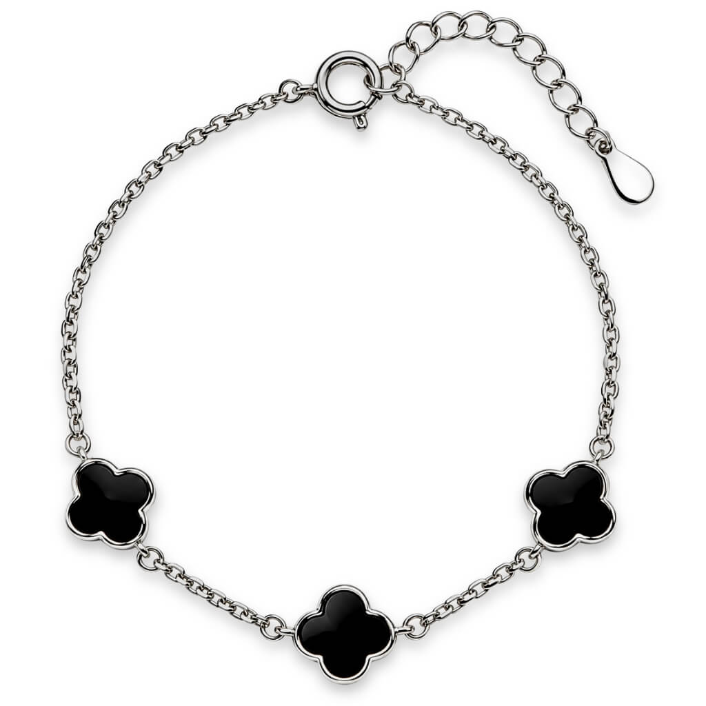 Pulseira Trevo Noir Black-6