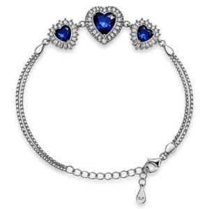 Pulseira Trio de Corações