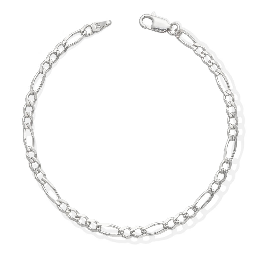 Pulseira de Prata Italiana 3x1 Clássica