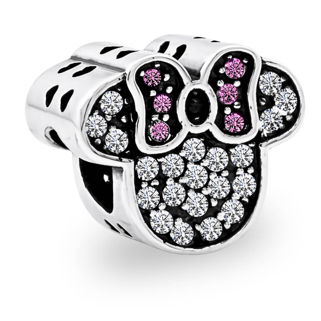 Berloque Minnie Mouse Pave Luxo