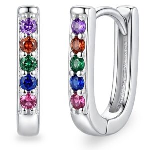 Brincos Argola Retangular Luxo Vibrante