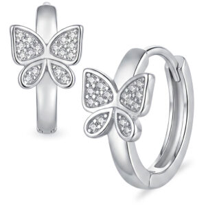Brincos Argolinhas Articuladas Click Butterfly