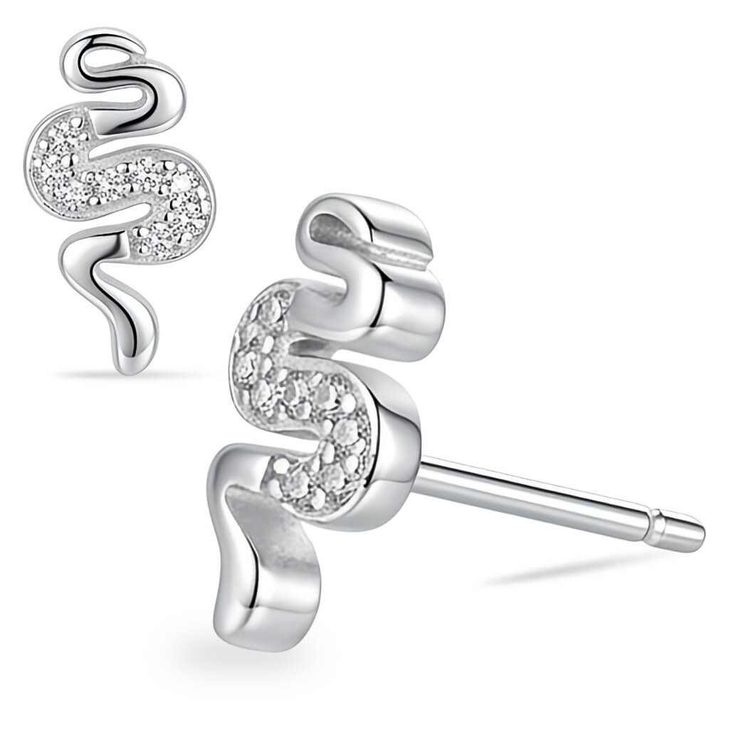 Brincos Earstuds Abstract Curve