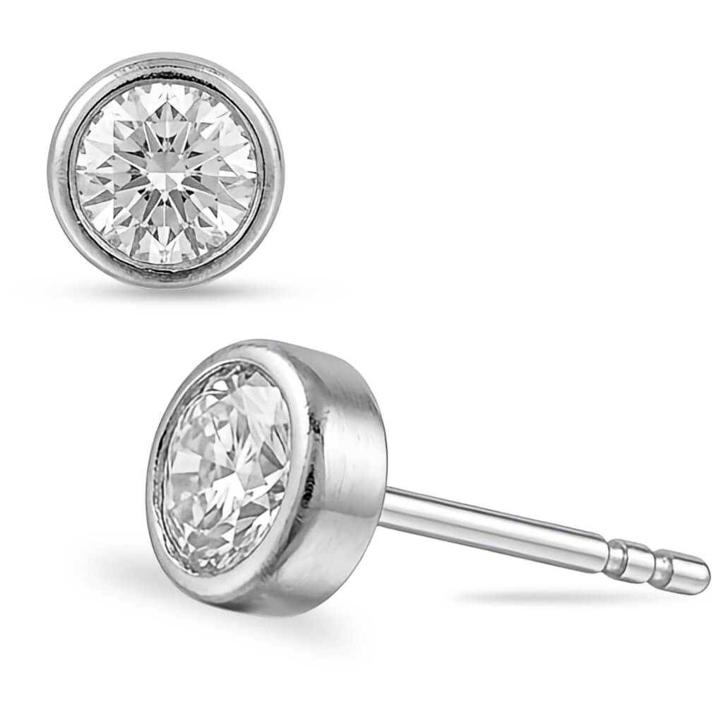 Brincos Ponto de Luz Bezel