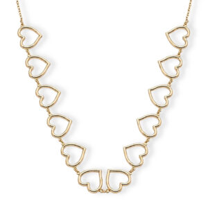 Colar Gargantilha Choker Corações Interligados