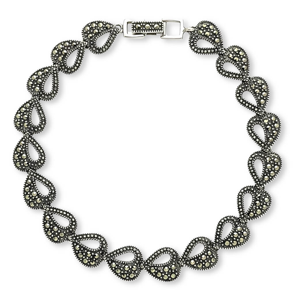 Pulseira Constelação Gotas de Marcassita