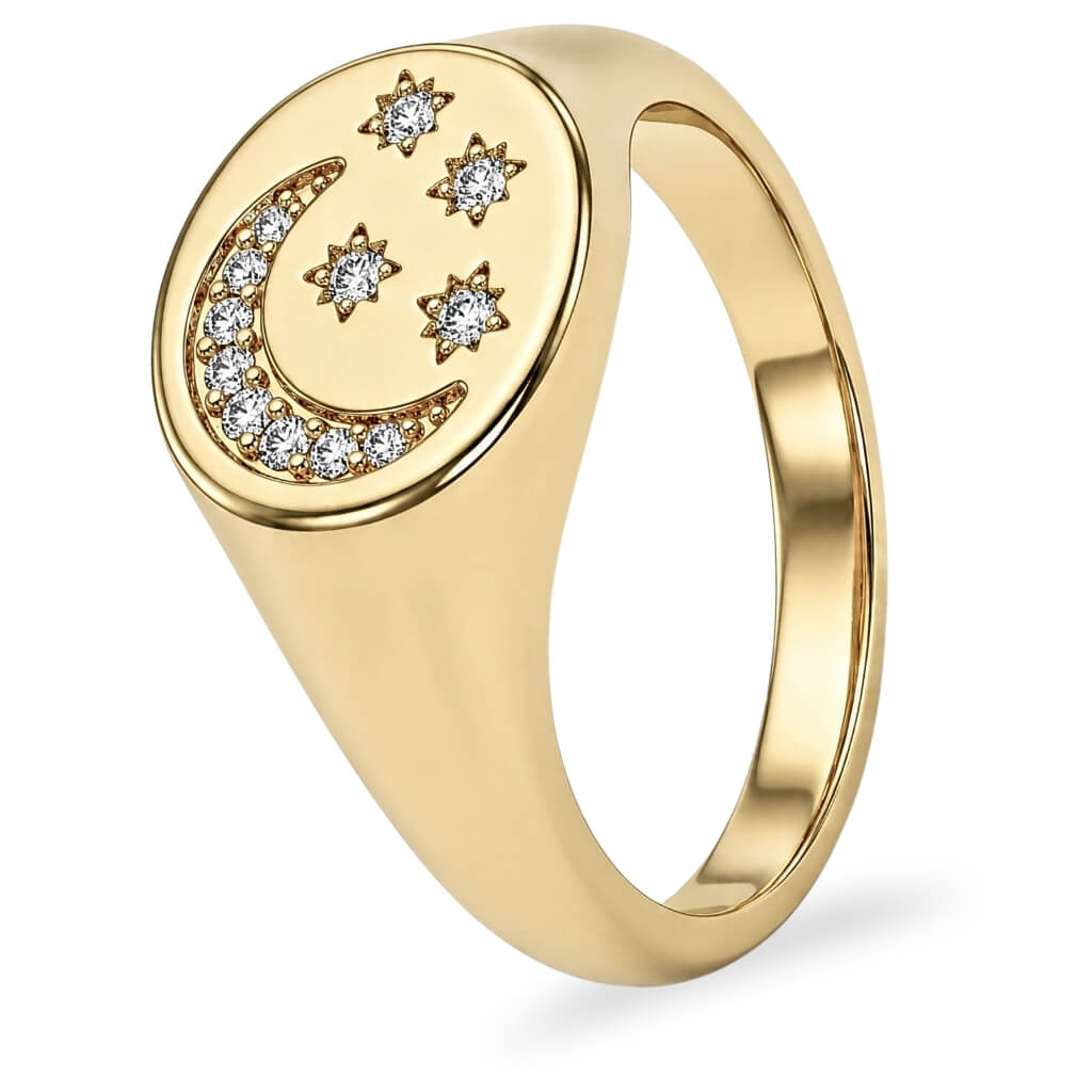 Anel Falange Selo Night Sky