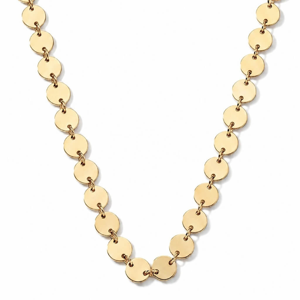 Colar Choker de Discos Delicados