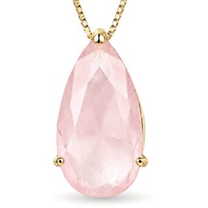 Colar Ponto de Luz Gota Charme Rosa