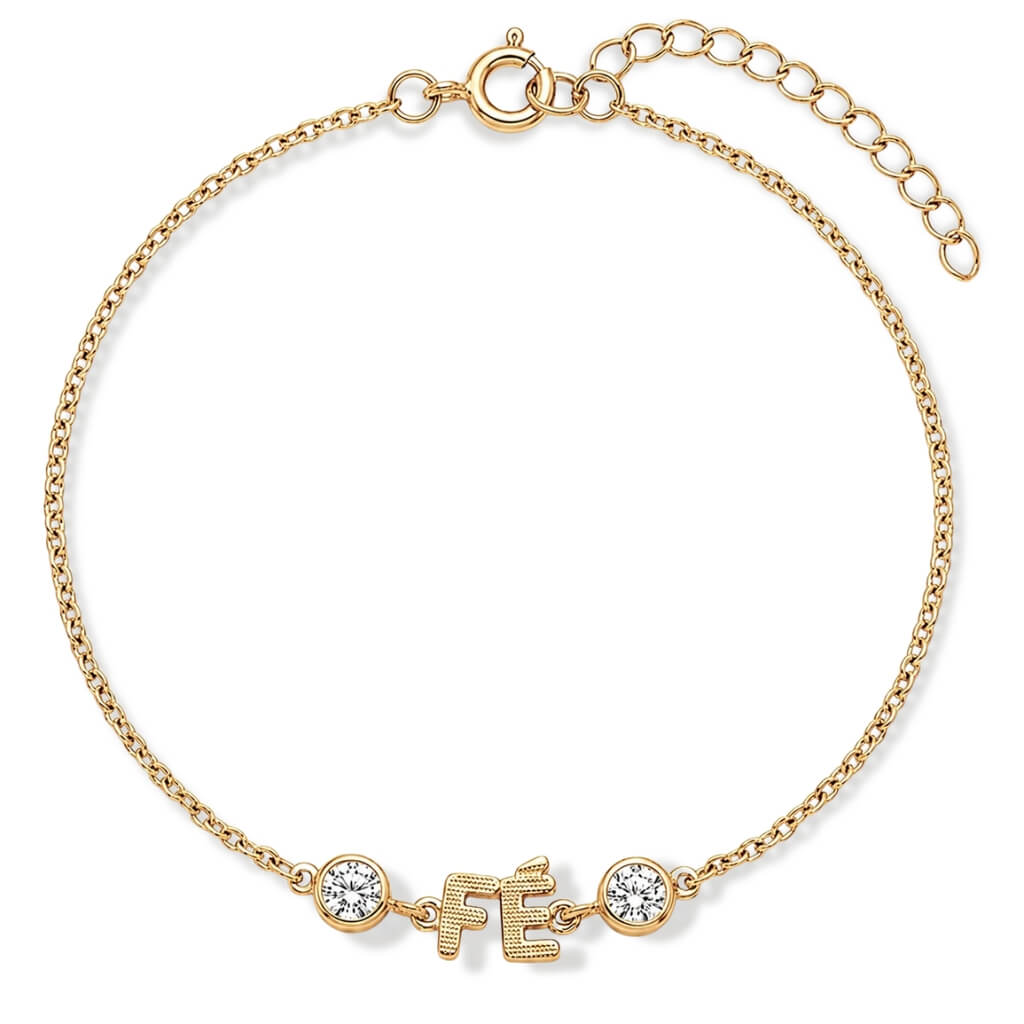 Pulseira Fé com Zircônias Delicadeza e Significado