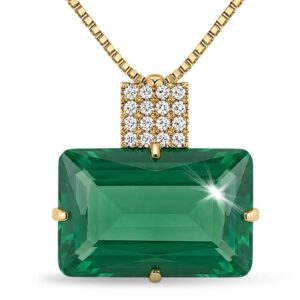 Colar Elegance Verde Esmeralda e Zircônias