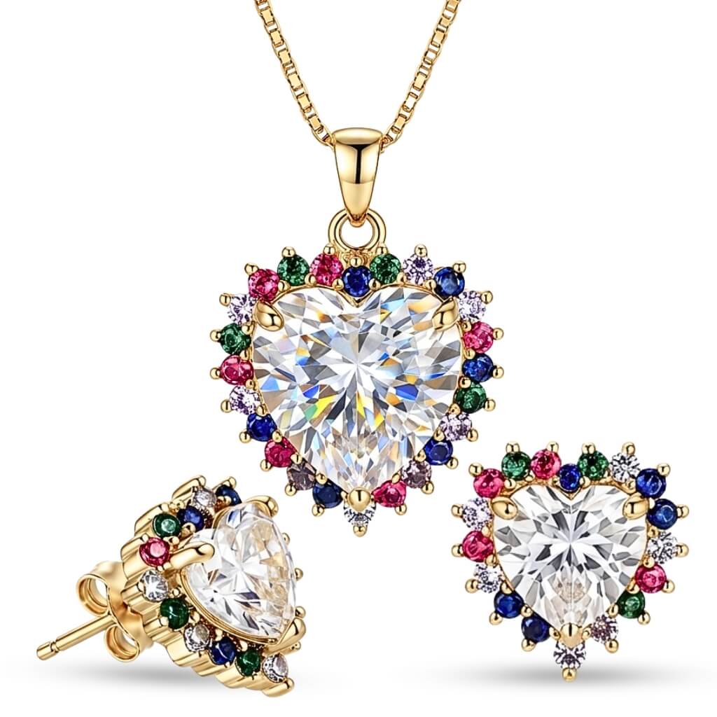 Conjunto Parure Coração Celestial-5