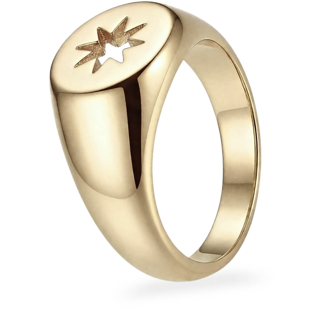 Anel Signet Estrela do Norte