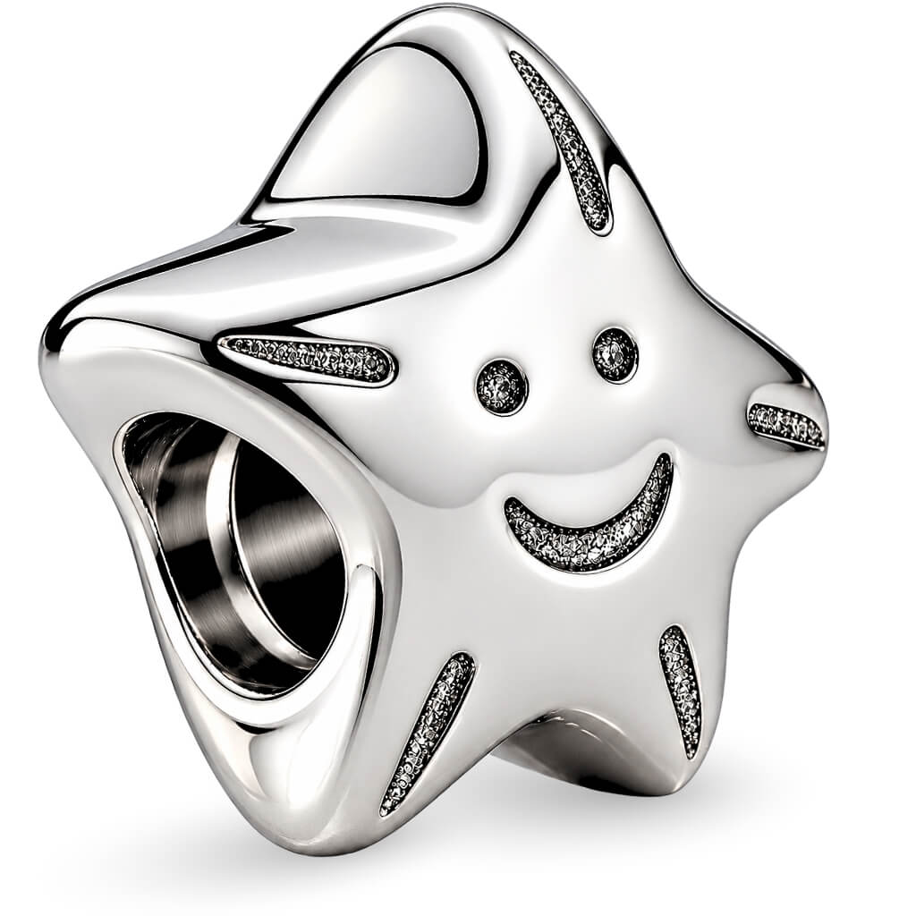 Berloque Conta Estrela Cadente Sorridente